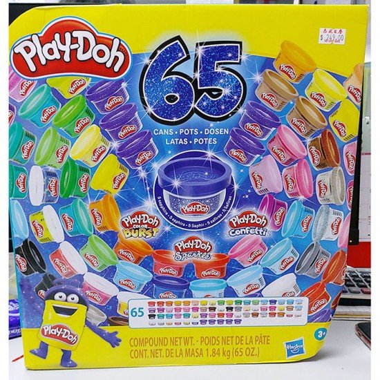 Play Doh Ultimate Colour Collection 65 Tubes Includes Sapphire Sparkle Confetti Metallic 0595